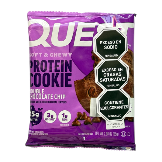 Galleta doble chocolate, suave por dentro y con chips irresistibles.