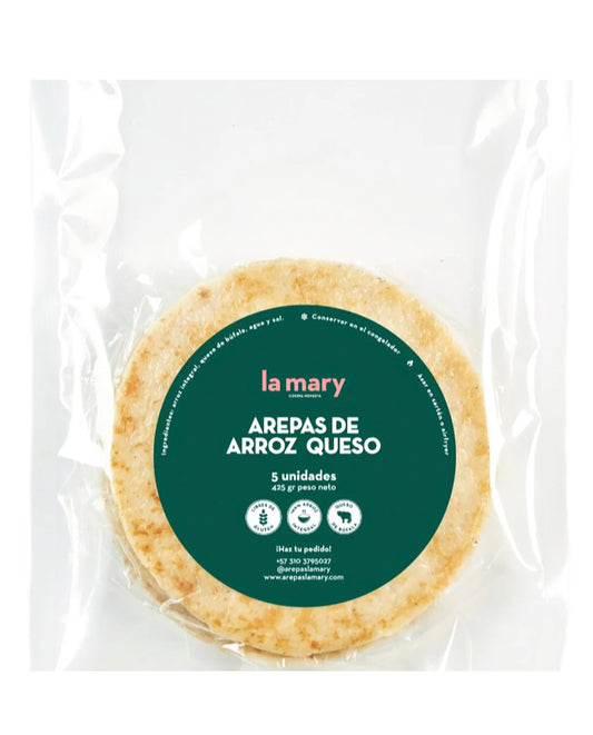 Arepa arroz queso La mary 5 unds Sin Gluten