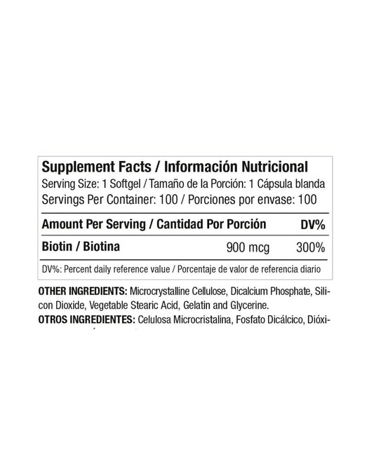 Biotin 900 mcg Medical Green 100 caps