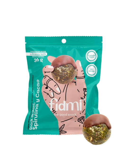 Bola espirulina y cacao Fidme 36 gr