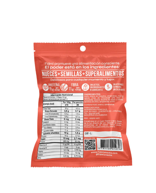 Bola jengibre y cacao Fidme 36 gr