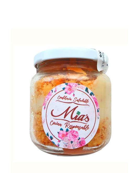 Postre Bolo de pote pequeño vainilla con arequipe Mias