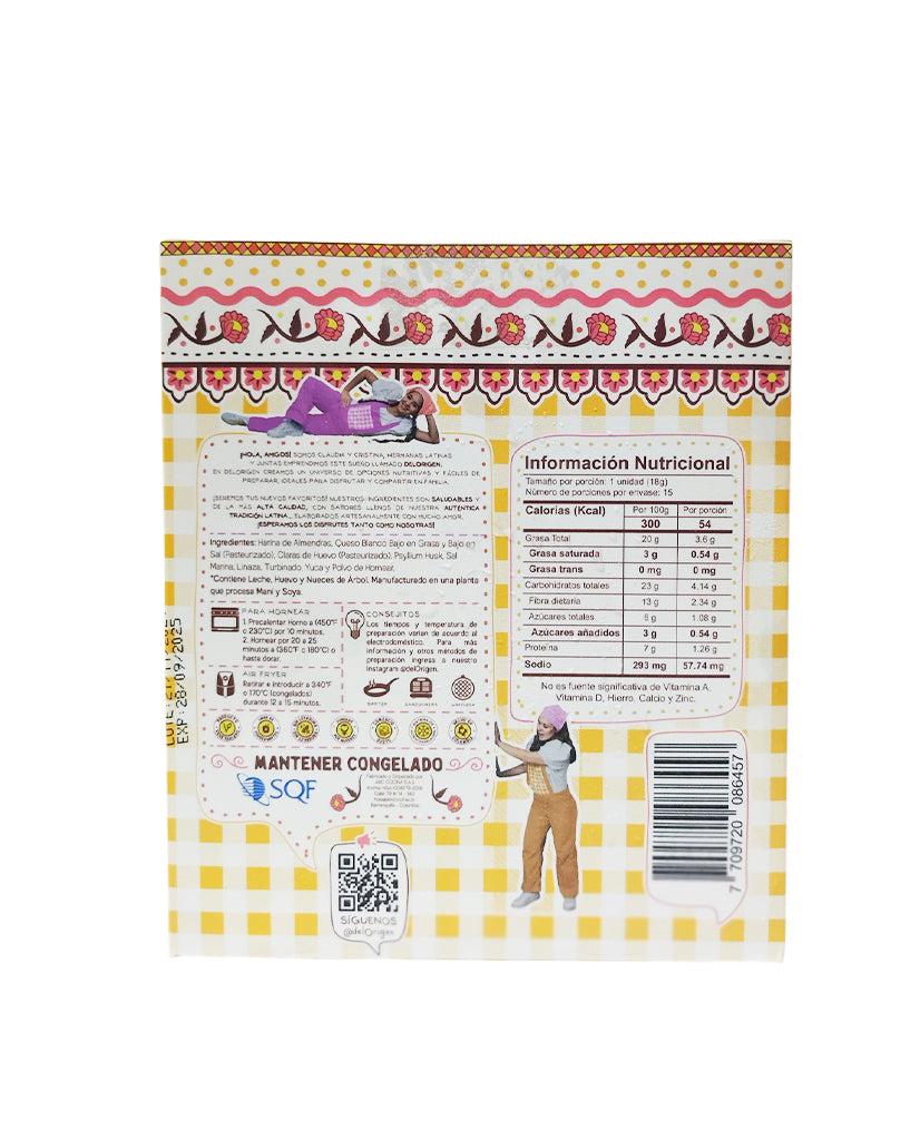 Buñuelos de harina de almendra Del origen 15 unds Sin Gluten