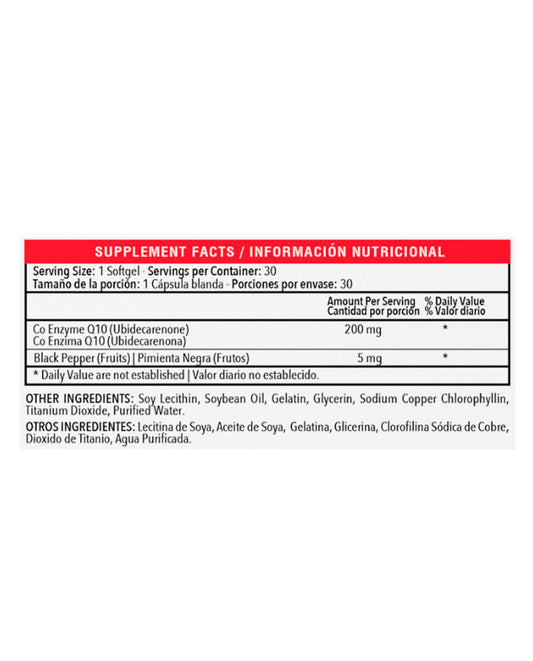 COQ-10 200mg Healthy america 30 caps