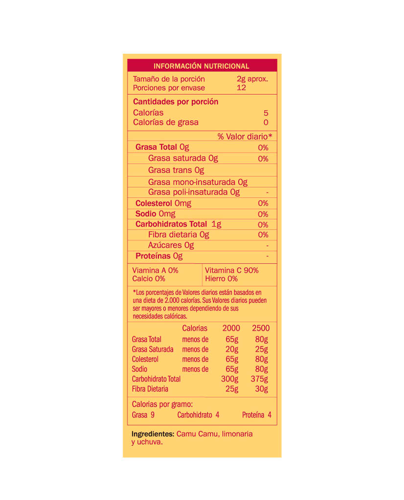 Camu camu Selvatica 12 sobres