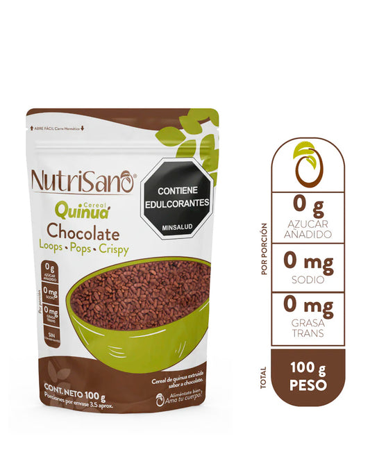 Cereal quinua crispy chocolate Nutrisano 100 gr