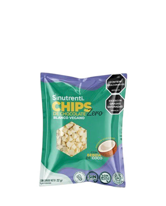 Chips de chocolate blanco vegano zero "Sinutrenti" 25 gr