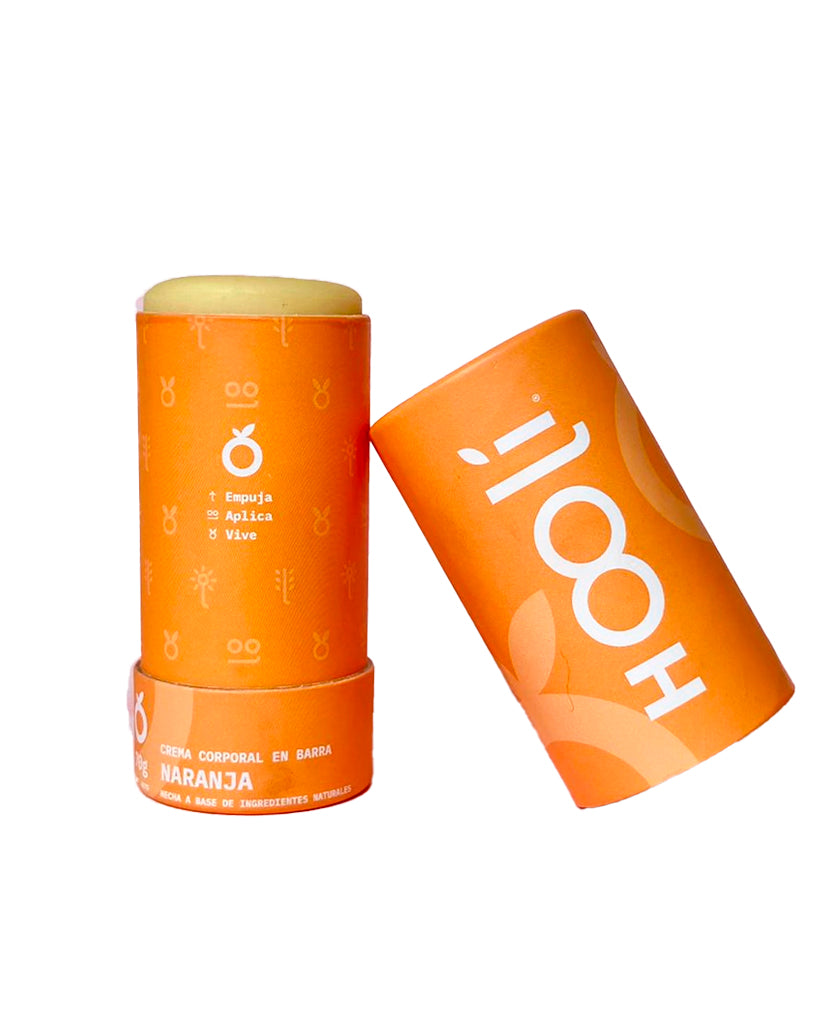 Crema hidratante en barra naranja Hooli 70 gr