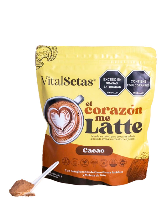 El corazón me latte cacao Vital setas 300 gr