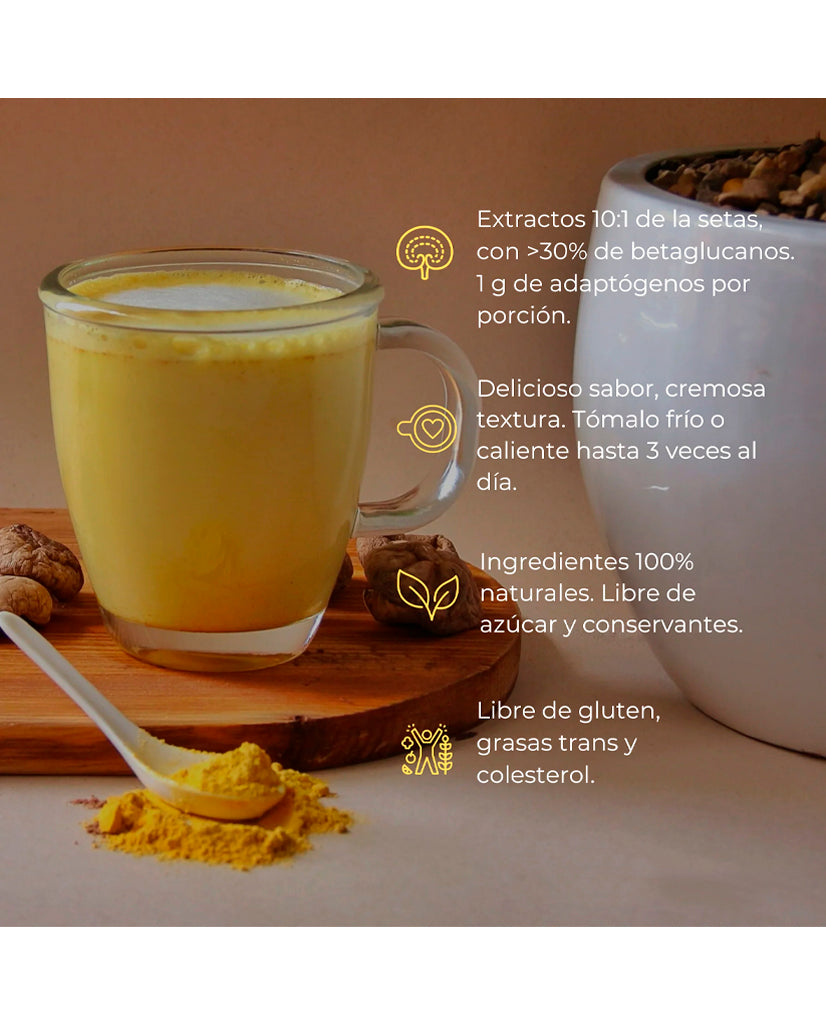 El corazón me latte leche dorada Vital setas 300 gr