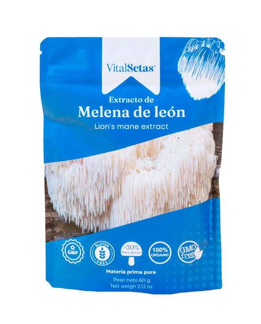 Extracto de hongo Melena de León funcional y premium vital setas