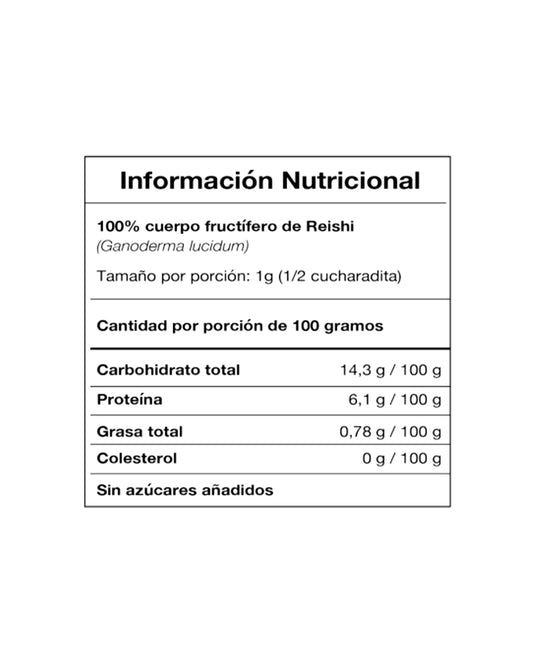 Extracto de Reishi vital Setas 60 gr