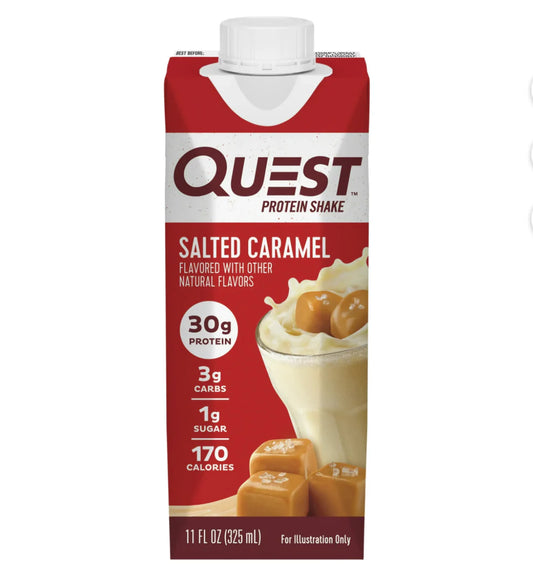 Malteada de proteína caramelo salado "Quest" 325 ml