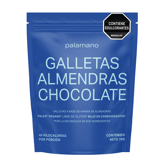 Galletas almendra chocochips "Palamano" 70 gr