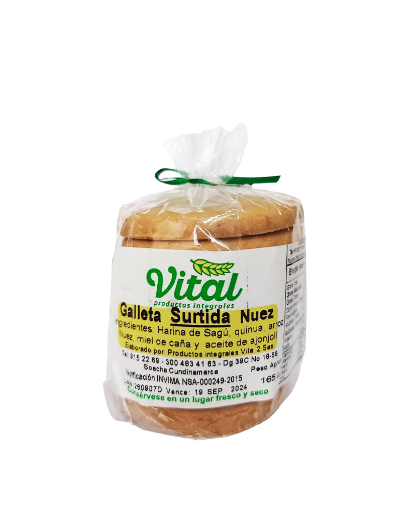 Galleta surtida nuez Vital 7 unds 120 gr