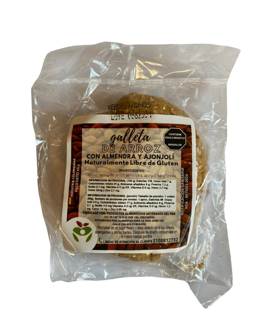 Galleta de arroz con almendra