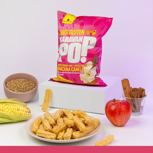 Snack de maiz manzana canela "Karavansay" 100 gr