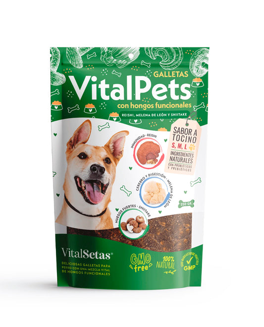Galletas para perros con hongos funcionales VitalPets 10 Unds
