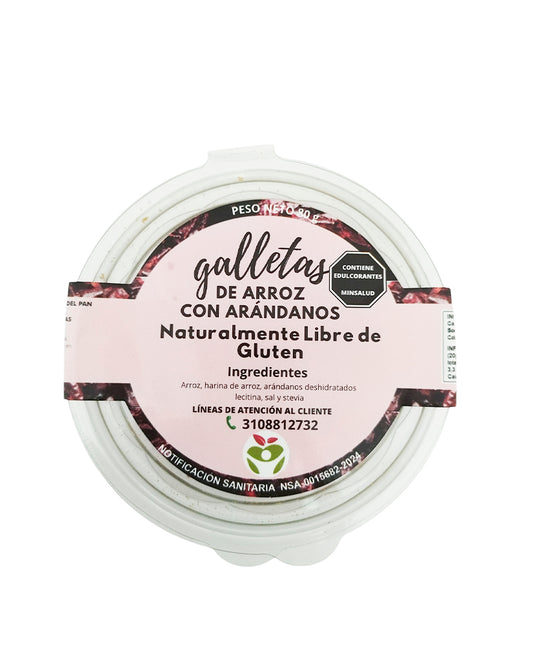 Galletas de arroz con arándanos Vida sana 80 gr