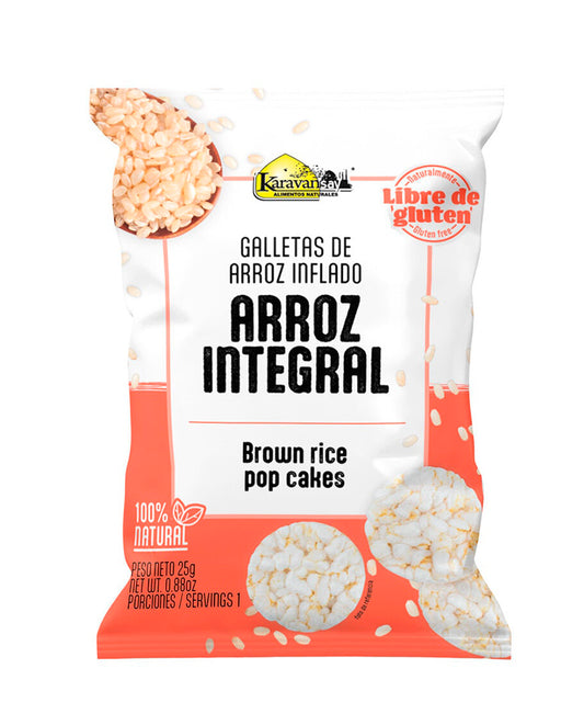 Galletas de arroz integral inflado "Karavansay" 25 gr