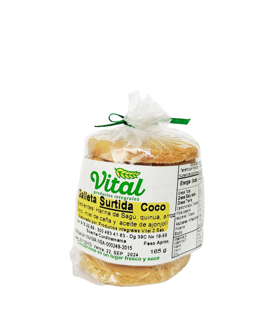 Galleta surtida coco Vital 7 unds 120 gr