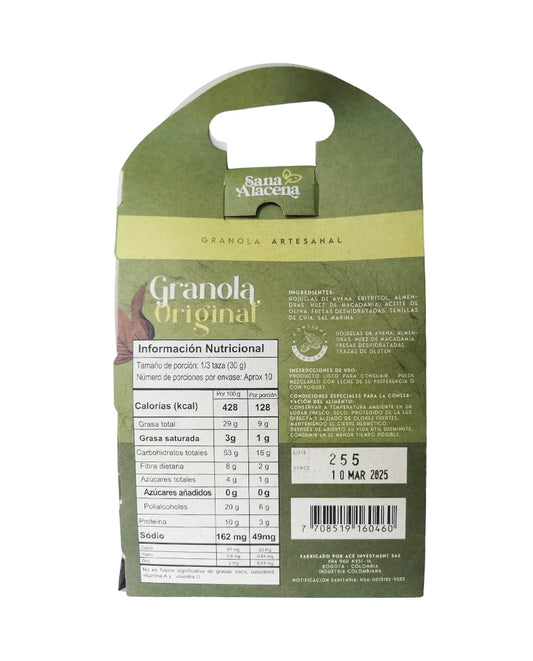 Granola original Sana alacena 300 gr
