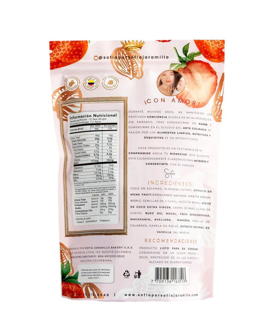 Granola keto fresa Sofia Jaramillo 250 gr