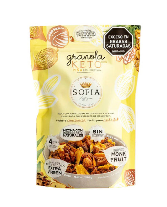 Granola keto piña Sofia Jaramillo 250 gr