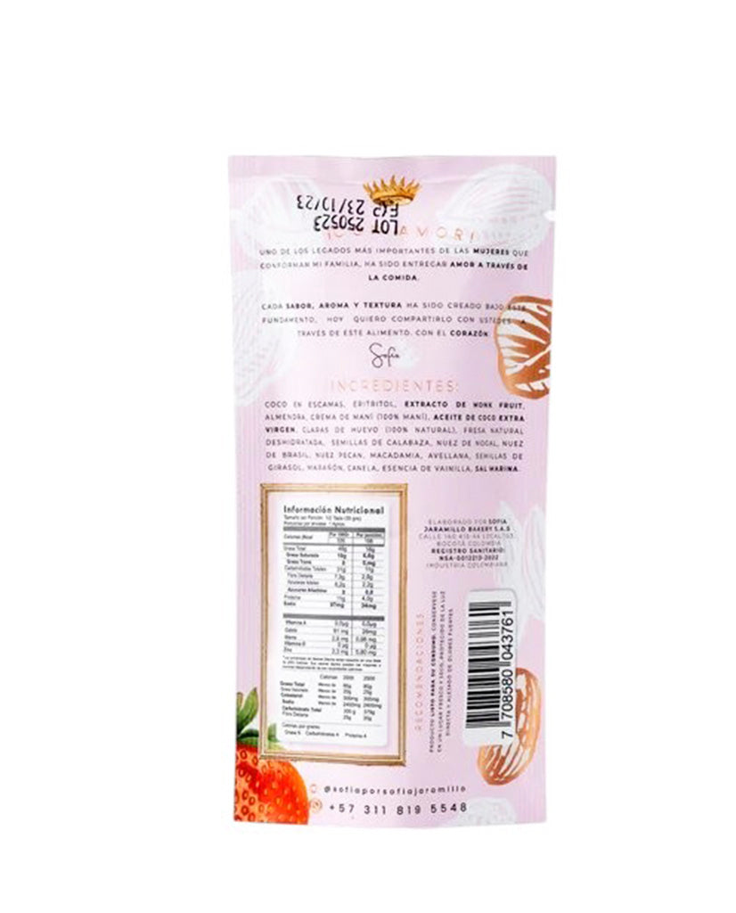 Granolita keto fresa Sofia Jaramillo 35 gr