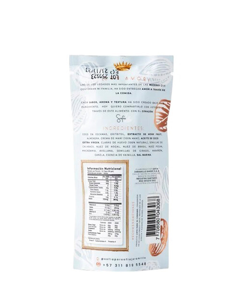 Granolita keto natural Sofia Jaramillo 35 gr