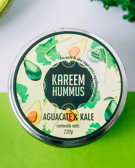 Hummus aguacate y kale Kareem 220 gr