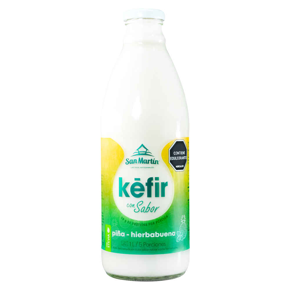 Kefir artesanal piña hierbabuena "San martin" 1000 ml
