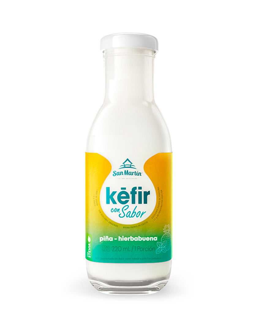 Kéfir artesanal piña hierbabuena San martin 220 ml