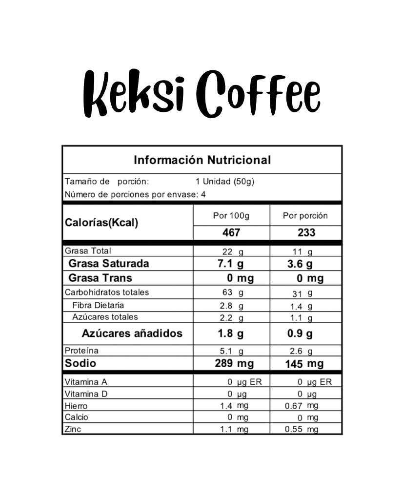 Keksi coffee Reborn 4 unds (Galletas)