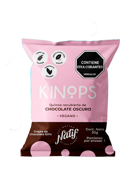 Kinops chocolate oscuro 60% vegano Natif 30 gr