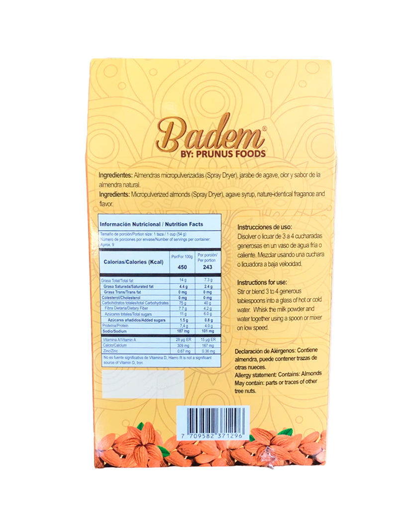 Leche de almendra en polvo Badem 500 gr