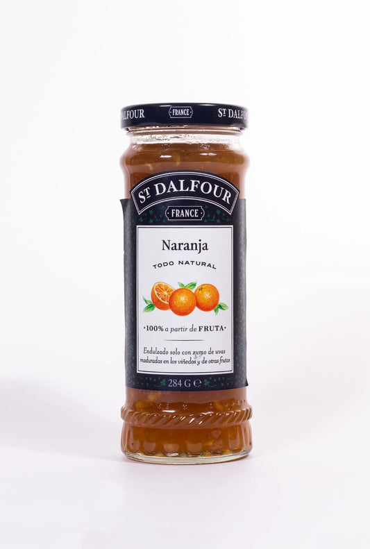 Mermelada de naranja 284 g, con fruta natural y un toque cítrico perfecto para panes, postres y recetas.