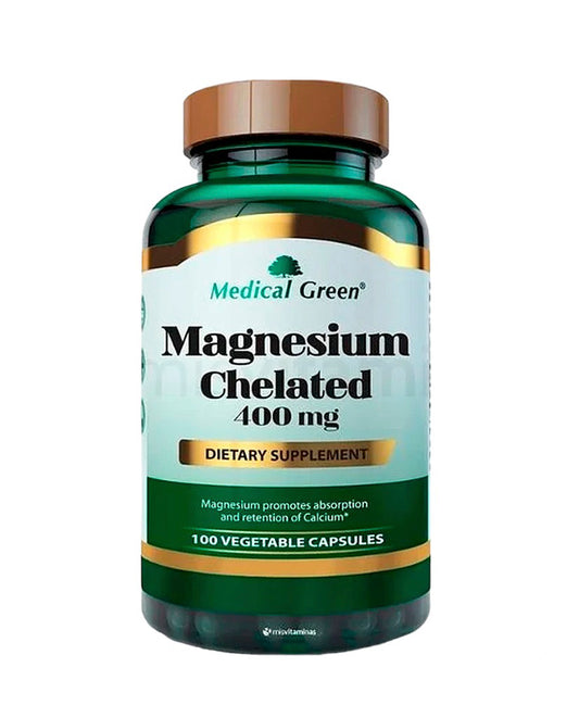 Magnesium chelated Medical green 100 caps
