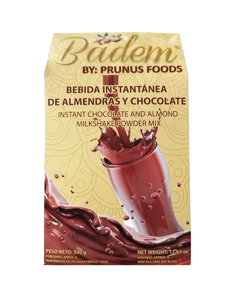 Malteada de chocolate instantanea de almendras en polvo Badem 500 gr