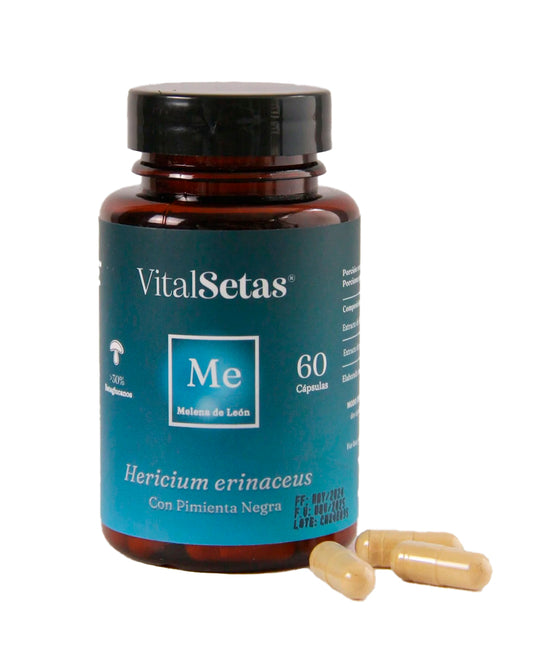 Cápsulas Melena de leòn Vital setas Hongo Funcional