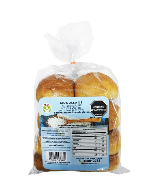 Mogollas de arroz "Alimentos para la Vida" 8 unds Sin Gluten