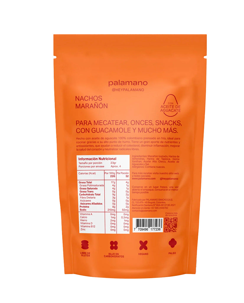 Nachos marañon Palamano 90 gr