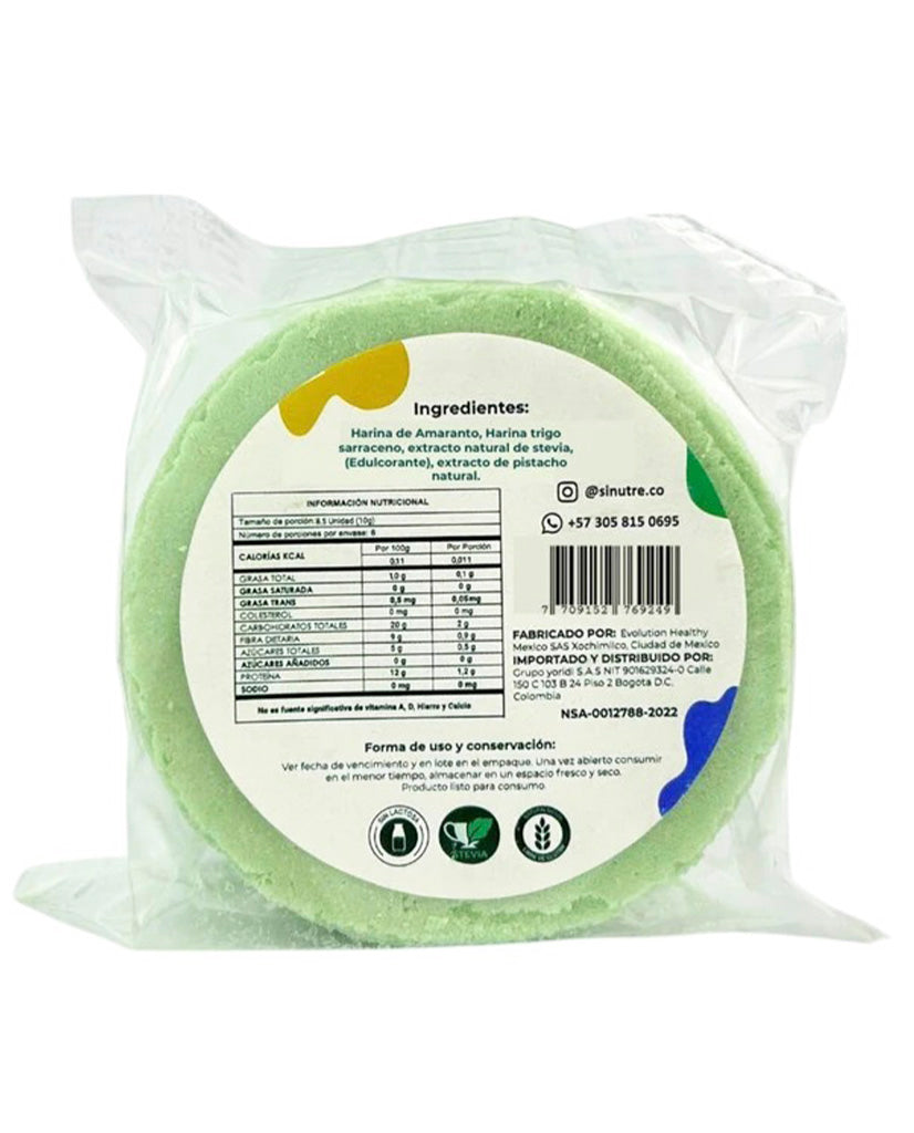 Obleas de amaranto pistacho Sinutrenti 60 gr