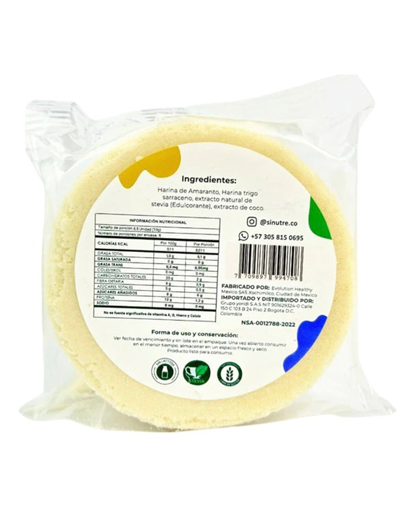 Obleas de amaranto coco Sinutrenti 60 gr