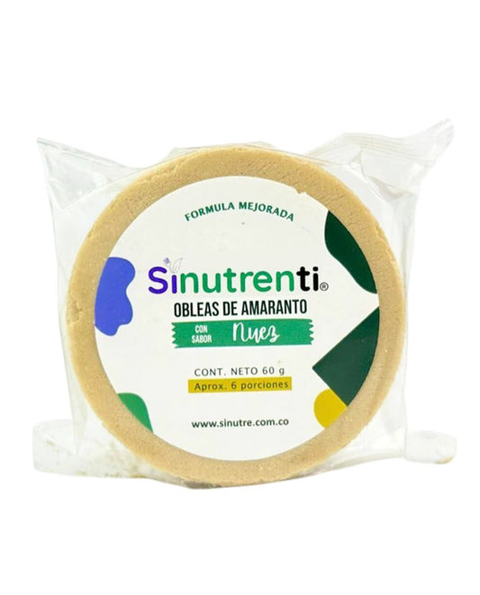 Obleas de amaranto nuez Sinutrenti 60 gr
