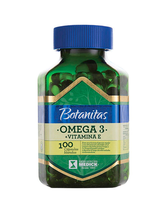 Suplemento Omega 3 Botanitas + Vitamina E Botanitas 100 caps