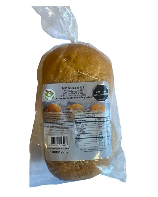 Pan de arroz sin gluten para hamburguesa