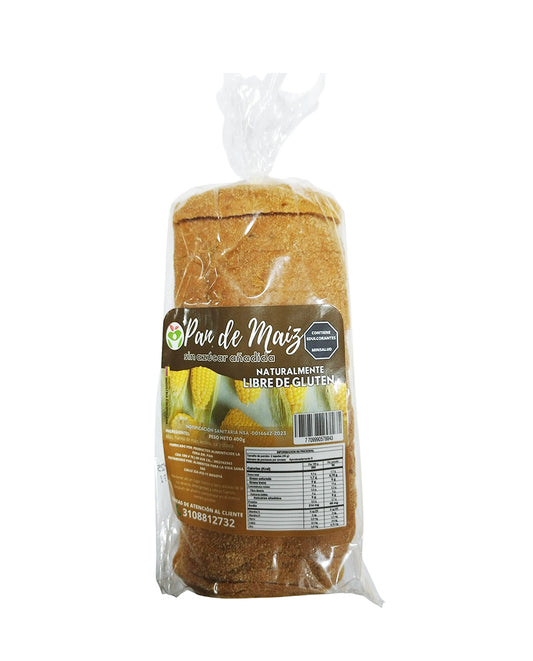 Pan de maíz tajado "De alimentos para la Vida" 400 gr Sin Gluten