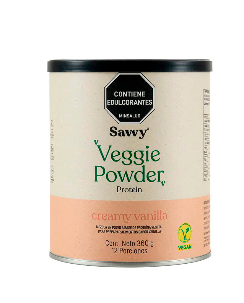 Proteina veggie powder creamy vanilla Savvy 360 gr