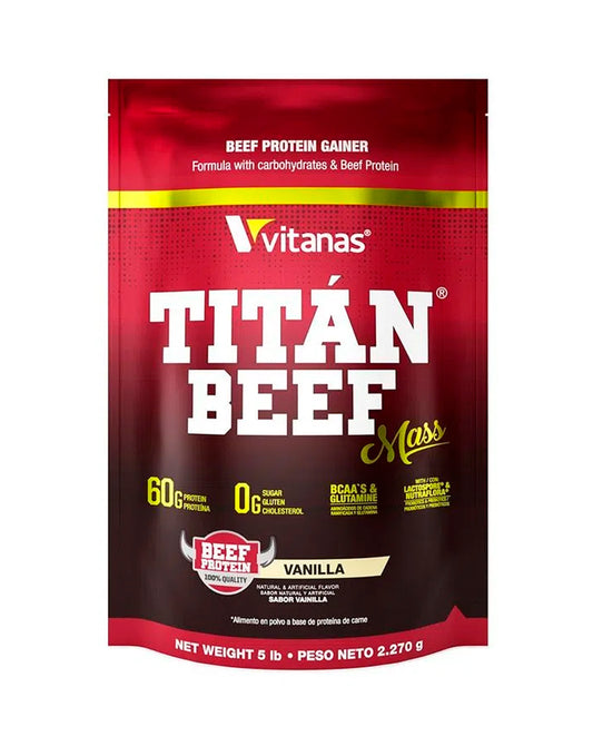 Proteína titan beef mass vainilla Vitanas 2 lb